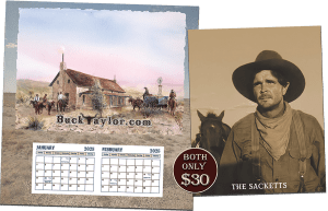 Wild West Wednesday - 2025 Calendars and The Sacketts 8x10